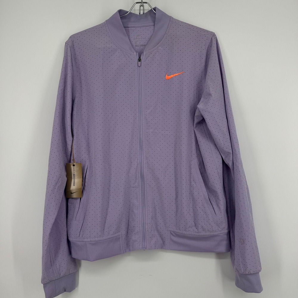Nike Court Maria Sharapova Dri-FIT Perforated Tennis Jacket Purple Womens Large